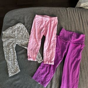 Bundle of Pink and Purple Leggings toddler 18 months​